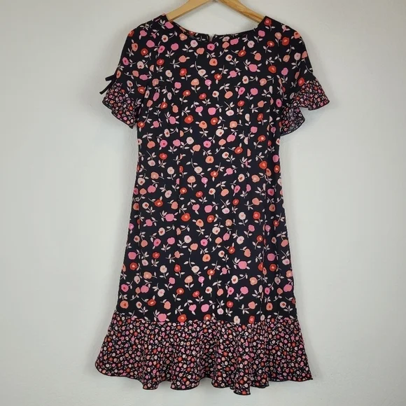 Talbots floral fit and flair dress - Picture 3 of 13